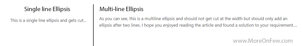 Ellipsis in CSS